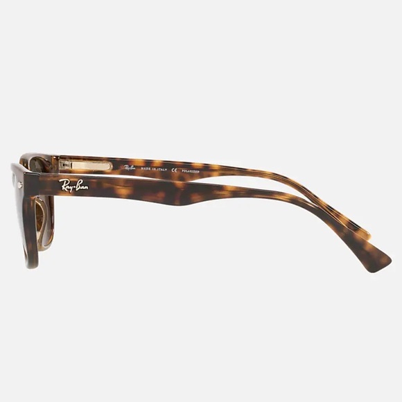 Ray-Ban Light Havana Green Polarized RB4140 Unisex Sunglasses - Picture 5 of 5